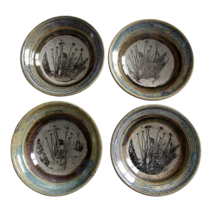 Vintage Studio Pottery Bowls- Set of 4