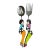 1980s Memphis Style Figural Ceramic Handle Salad Servers – A Pair For Sale