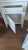 2 Piece Slender Farmhouse Cabinet and Shelving With Neoclassical Lines For Sale In San Diego - Image 6 of 6