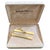 Vintage Nina Ricci Set Off 2 Gold-Tone Tie Clips With Logo Circa “1980” Original For Sale