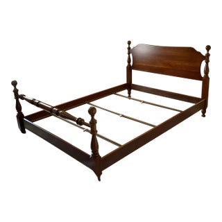1960s Kling Furniture Co. Solid Cherry Full Bed For Sale