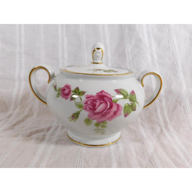 Ceramic 1960s Rosenthal Floral Coffee Pot, Sugar Bowl and Creamer in Aida For Sale - Image 7 of 11