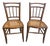 Antique Cane and Wood Chairs, 1890s, Set of 2 For Sale