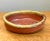 Burnt Orange Vintage Oval Ceramic Pottery Bowl For Sale - Image 8 of 12
