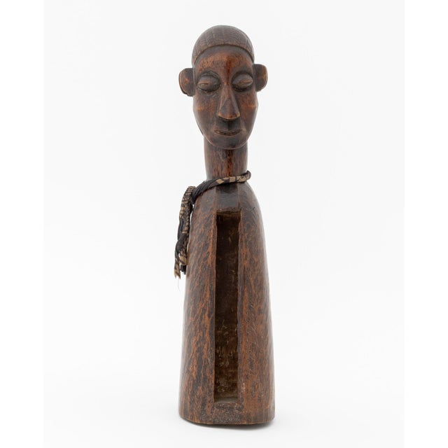 Wood African Yaka Double-Headed Slit Drum For Sale - Image 7 of 10
