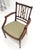 Baker Furniture Company Very Fine Carved Mahogany Open Arm Faux Bamboo Arrows Back Armchair MINT For Sale - Image 4 of 11