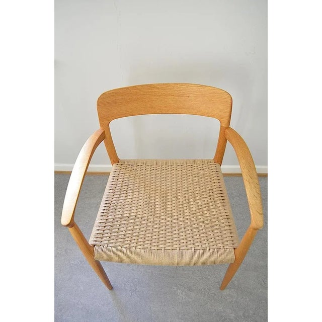 Brown Mid-Century Danish Model 56 Armchair by Niels O. Møller for Jl Moller, 1950s For Sale - Image 8 of 13