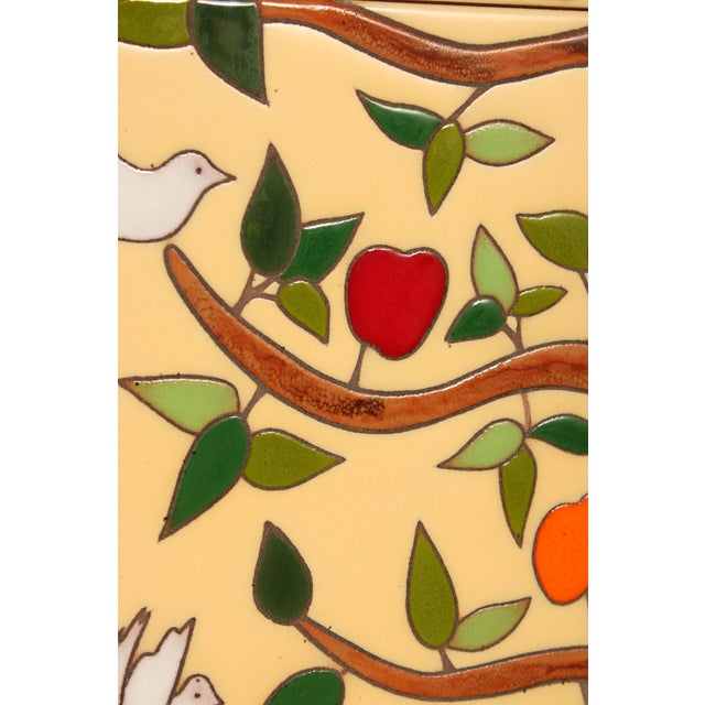 Late 20th Century Folk Art Framed Ceramic Tile Mosaic For Sale - Image 11 of 12