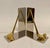 Brass and Chrome Golf Club Bookends, Late 20th Century Design For Sale In New York - Image 6 of 7