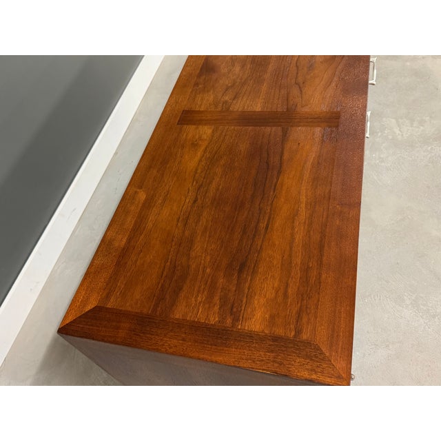 Wood 1960s Refinished Walnut Dresser by Red Lion For Sale - Image 7 of 10