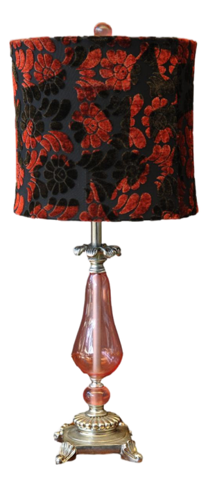 Red Flower Table Lamp