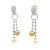 Contemporary 11mm South Sea Pearl Diamond 18k White Gold Huggie Drop Dangle Earrings, A Pair For Sale - Image 3 of 5