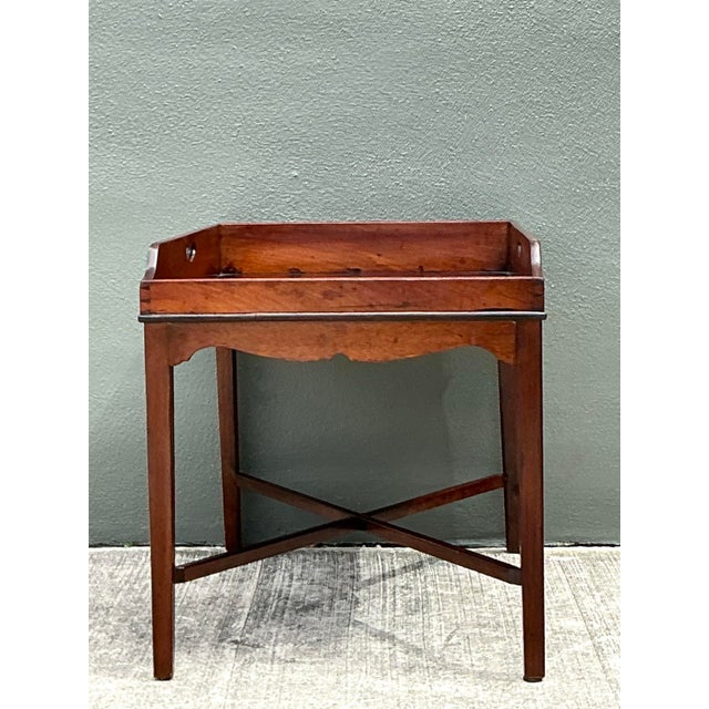 Vintage Regency Mahogany Gallery Coffee Table For Sale - Image 11 of 12