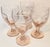 Vintage Icy Pink Goblets- Set of Four For Sale - Image 6 of 9