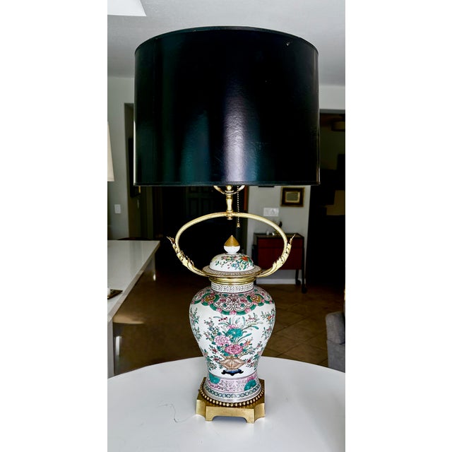 Single Late 19th Century Chinese Famille Rose Porcelain Vase Mounted Table For Sale - Image 18 of 18