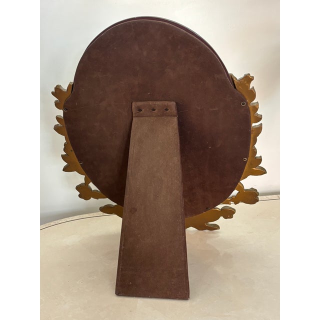 Wood 1930s Romantic Gilt Wood Vanity Mirror For Sale - Image 7 of 8