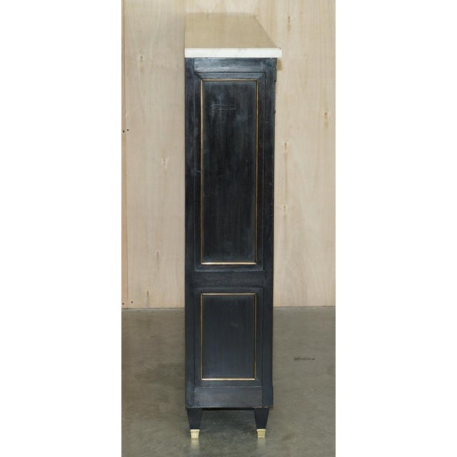 Antique French Bookcase with Marble Top For Sale - Image 14 of 18