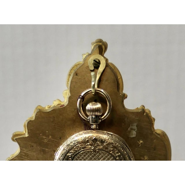 Neoclassical Antique Continental Pocket Watch Holder For Sale - Image 3 of 12