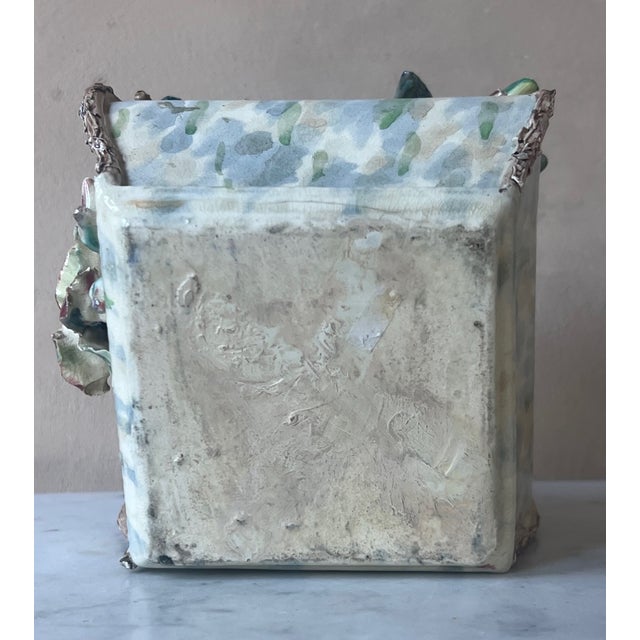 19th Century Barbotine Majolica Jardinière For Sale - Image 13 of 13