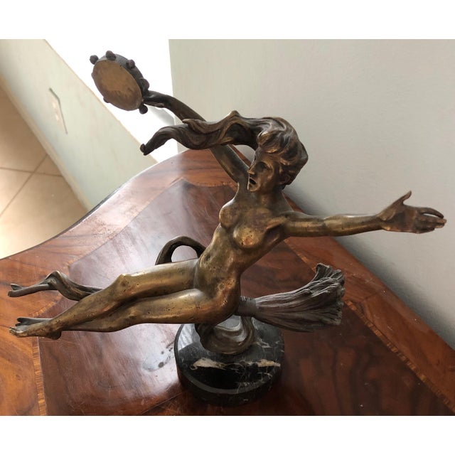 Art Nouveau Jean Garnier (1853-1910) Art Nouveau Bronze Sculpture C.1890s For Sale - Image 3 of 6
