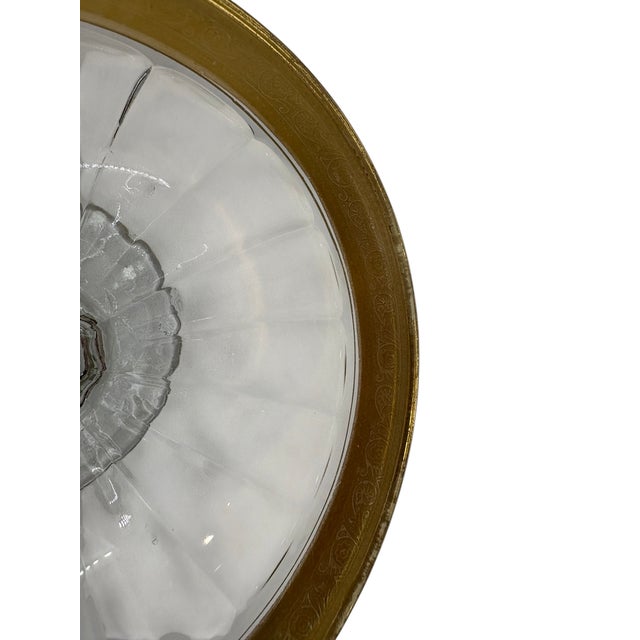 Mid 20th Century Mid Century Modern Heisey Gold-Rimmed Lidded Pedestal Candy Dish For Sale - Image 17 of 18