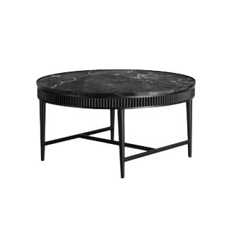 Jet Black Mausam Coffee Table by Kam Ce Kam For Sale