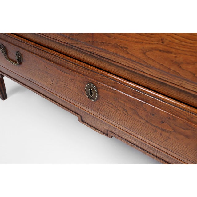 French Rustic Chest of 3 Drawers in Oak, 1850s For Sale - Image 13 of 16