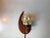 1960s Scandinavian Teak and Smoked Glass Moon Sconce, 1960s For Sale - Image 5 of 7