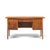 Broyhill Brasilia Mid Century Walnut and Brass Desk This desk measures: 56 wide x 23 deep x 30 high, with a chair...