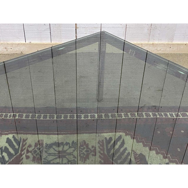 Glass Chrome Coffee Table with Glass Top, 1980s For Sale - Image 7 of 9