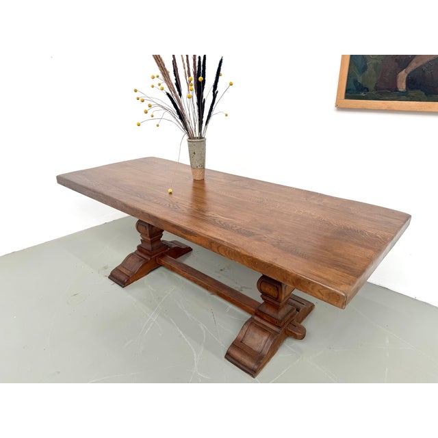 Monastery Table in Oak with Turned Balusters, France, 1930s For Sale - Image 14 of 18