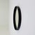 Contemporary Mid-Century Modern Round Wall Mirror with Black Leather Frame, 1970s For Sale - Image 3 of 11