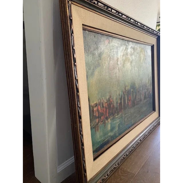 Pascal Cucaro San Francisco Skyline Painting by Artist, Pascal Cucaro For Sale - Image 4 of 7