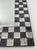 Black and Silver Checkerboard Design Beveled Glass Square Mirror For Sale - Image 4 of 5