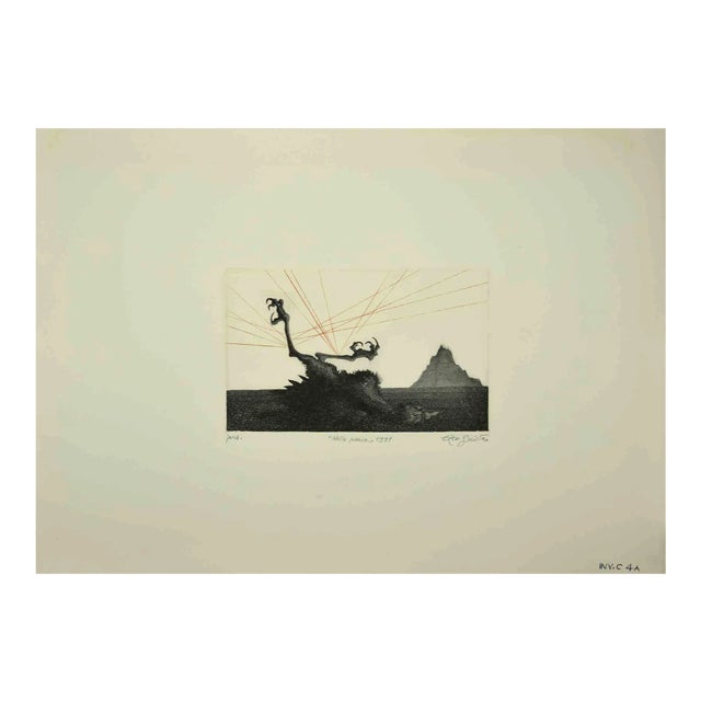 Leo Guida, Nella Pania, Original Etching, 1971 For Sale