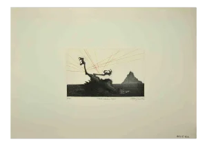 Leo Guida, Nella Pania, Original Etching, 1971