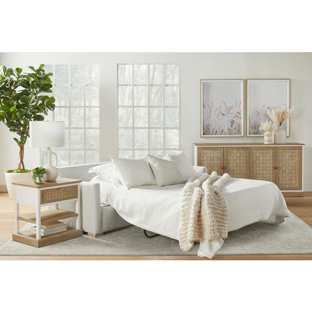 Weave Media Sideboard, Smoke Gray Oak For Sale - Image 11 of 12