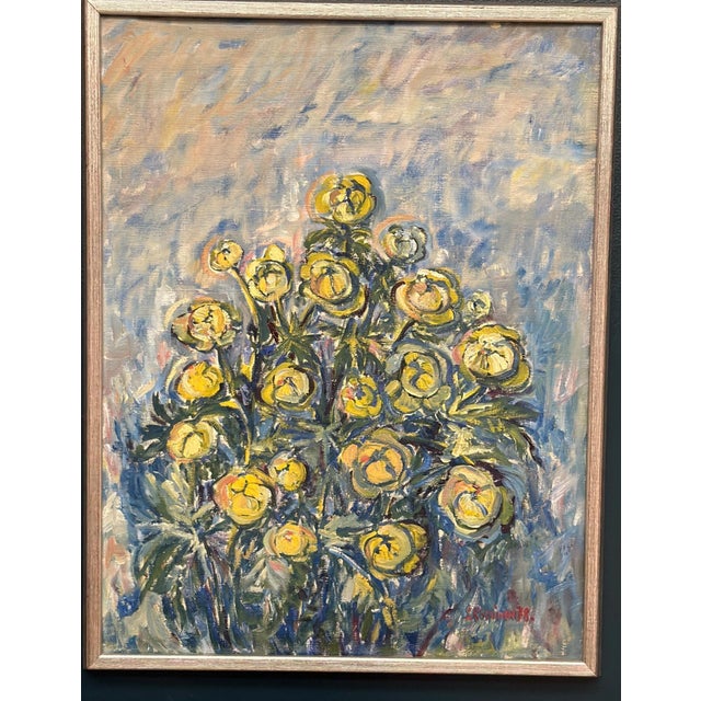 S. Koskinen, Flower, 1978, Oil on Canvas, Framed For Sale - Image 7 of 18