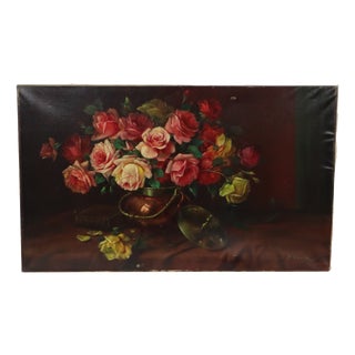 M. Goossens, Still Life Composition, 1950s, Oil Painting on Canvas For Sale