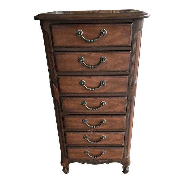 1970s French Country Drexel Lingerie Chest Of Drawers Chiffonier