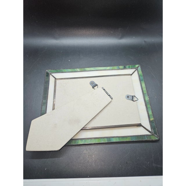 Art Deco Devlin Glass Art Stained Glass Picture Frame For Sale - Image 3 of 3