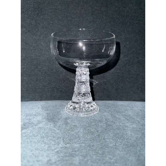 Rosenthal Mid 20th Century Rosenthal Crystal Bacchus Champagne Coupes - Set of 8 For Sale - Image 4 of 8