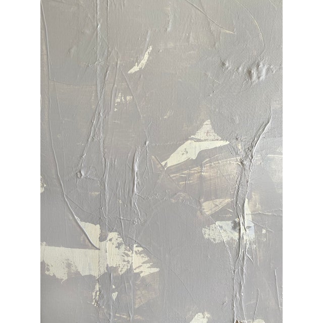 2023 Large Gray Textured Abstract Painting by Jessalin Beutler For Sale - Image 4 of 8