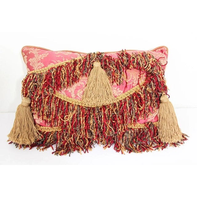 Late 20th Century John Richard Moorish Style Decorative Red Throw Pillow For Sale - Image 10 of 11