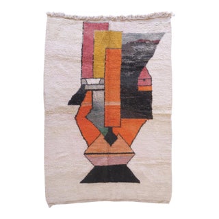 Moroccan Modern Boujad Wool Rug - 9.8 X 6.7 Ft For Sale