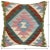 Geometric Turkish Caron Hand Woven Kilim Throw Pillow For Sale - Image 4 of 5