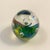 Green 1980s Italian Murano Style Rainbow Bubble Art Glass Paperweight For Sale - Image 8 of 10