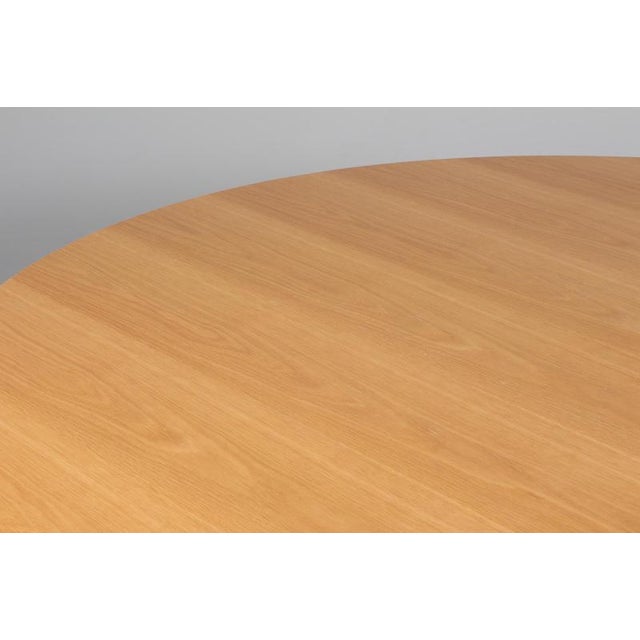 Dining Table in Circular Oak by Piet Hein for Fritz Hansen For Sale - Image 3 of 8