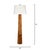 Contemporary Robertson Floor Lamp, Saddle Brown Hide For Sale - Image 3 of 5