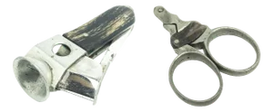 Cigar Scissors, Great Britain, 1930s, Set of 2